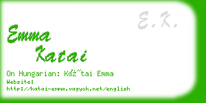 emma katai business card